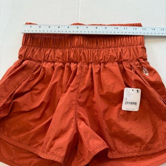 Free People FP Movement Shorts Womens Way Home Red Earth Size Small NWT Liner - Picture 11 of 11